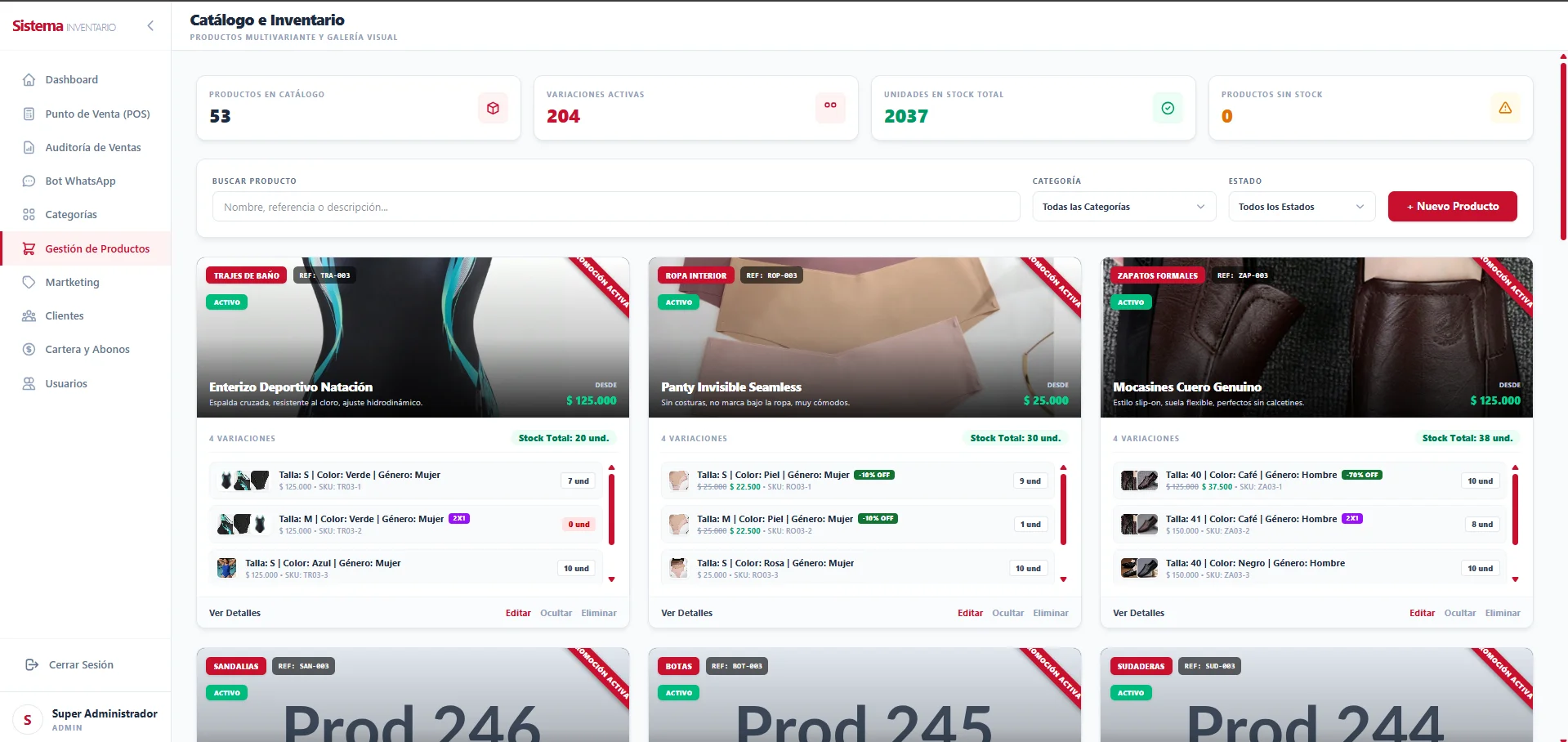 Chatbot IA de Ventas para WhatsApp 24/7, CRM, Catálogo y Créditos - Pantalla operativa 5
