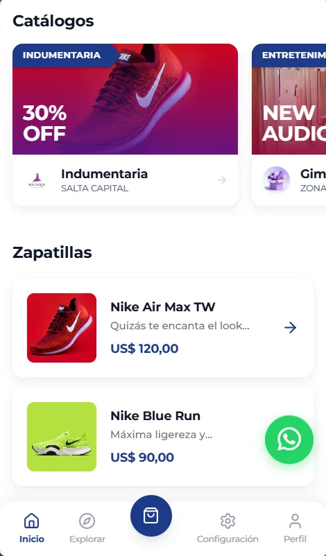 MultiCatalogo OS - Tienda Online & Variaciones Pro - Pantalla operativa 5