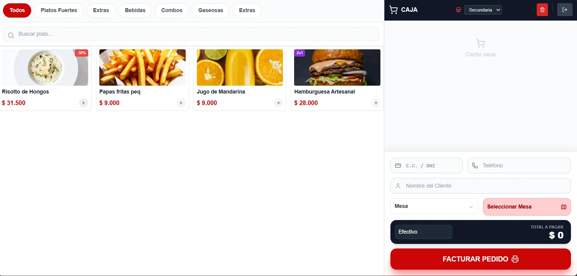 GastroOS - Restaurante Inteligente & Menú Horario - Pantalla operativa 8