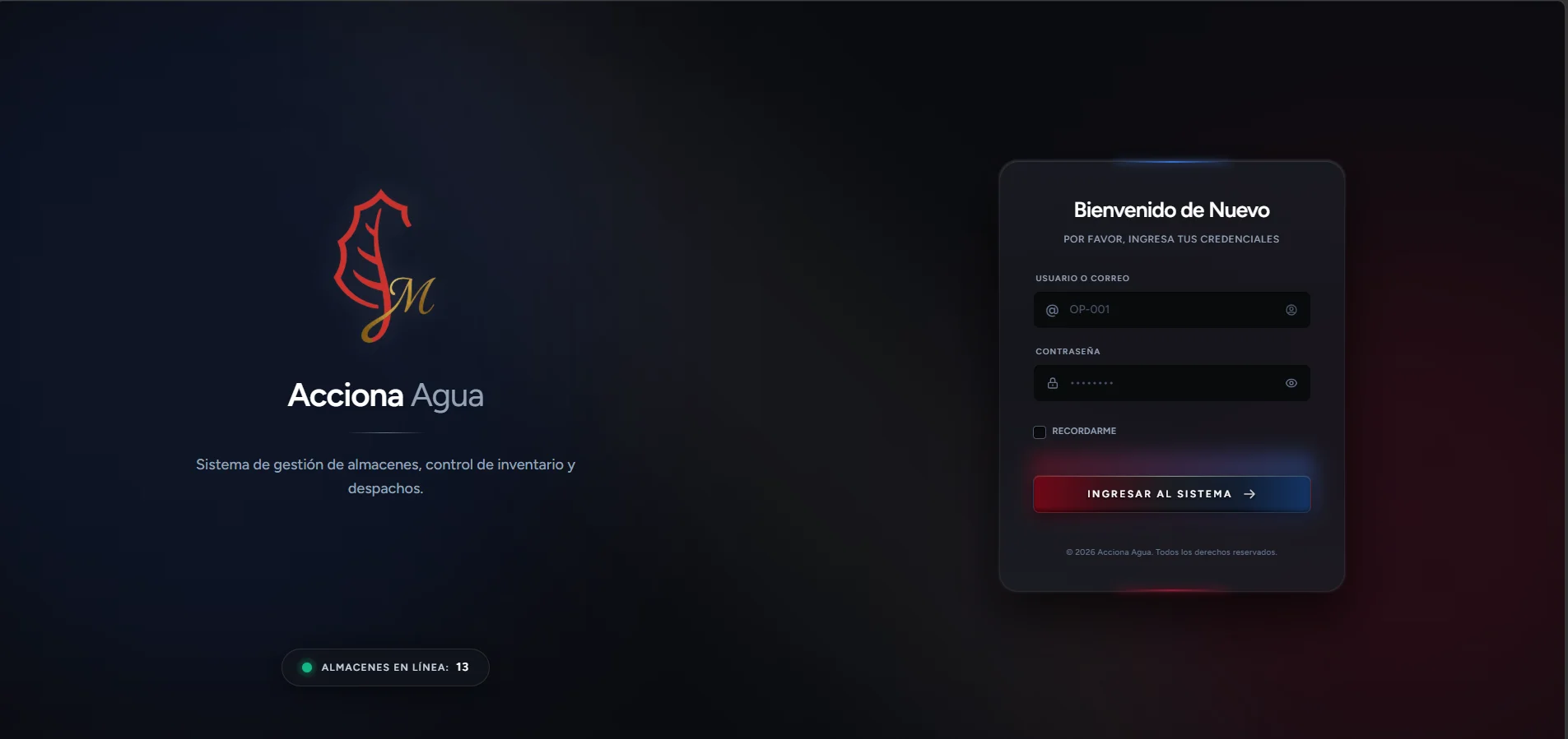 Software WMS de Gestión de Almacenes, Bodegas y Kardex - Pantalla operativa 2